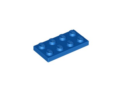 LEGO destička 2 x 4 modrá 3020