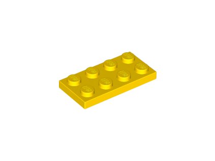 LEGO destička 2 x 4 žlutá 3020
