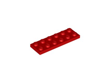 LEGO destička 1 x 6 červená 3795