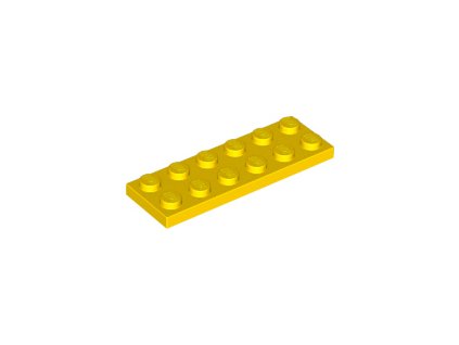 LEGO destička 1 x 6 žlutá 3795