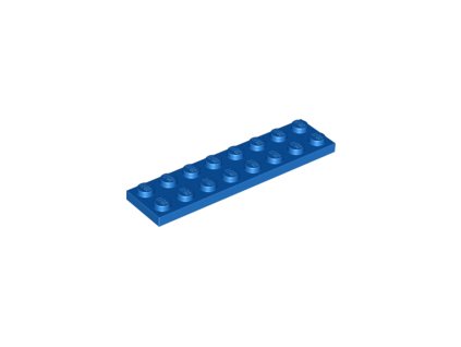 LEGO kostička 2 x 8 modrá 3034
