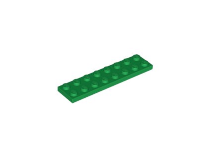 LEGO kostička 2 x 8 zelená 3034