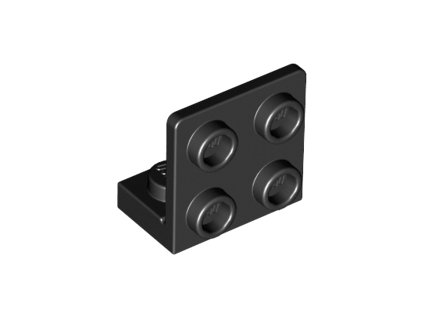 Držák převrácený 1 x 2 - 2 x 2 černý 99207