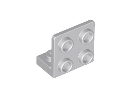 Držák převrácený 1 x 2 - 2 x 2 šedý 99207