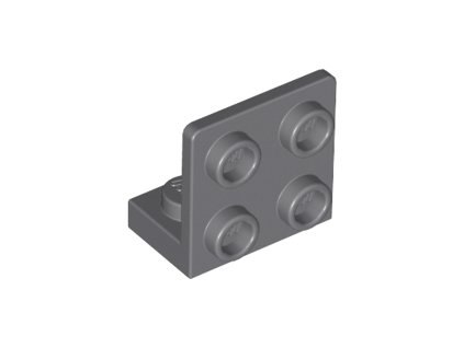 Držák převrácený 1 x 2 - 2 x 2 tmavě šedý 99207