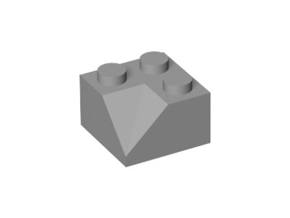 Dvojitý Sklon 3046 šedý 2 x 2