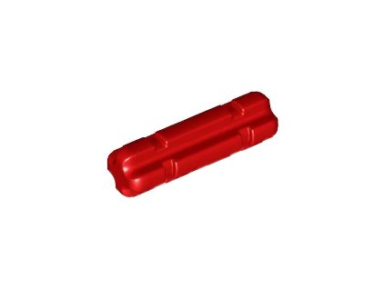 LEGO Technic, Axle 2L Notched 32062 červená