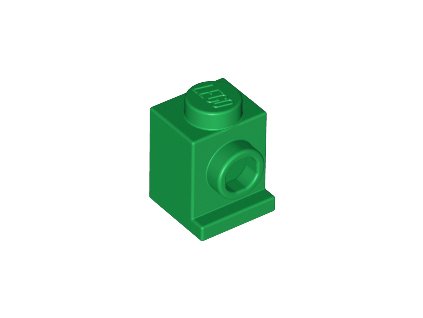 Technic, Modified 1 x 1 with Headlight zelená 4070