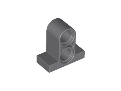 Technic, Pin Connector Plate 1 x 2 tmavě šedá 32530