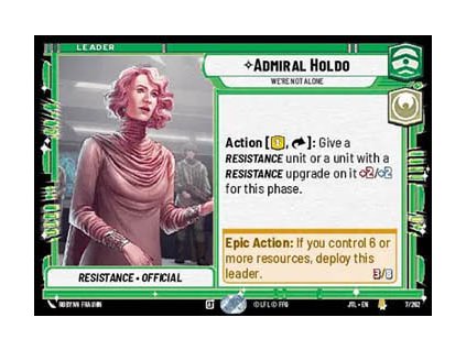 Admiral Holdo, We're Not Alone 007/202 - Jump to Lightspeed