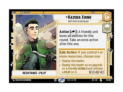 Kazuda Xiono, Best Pilot in the Galaxy 018/202 - Jump to Lightspeed