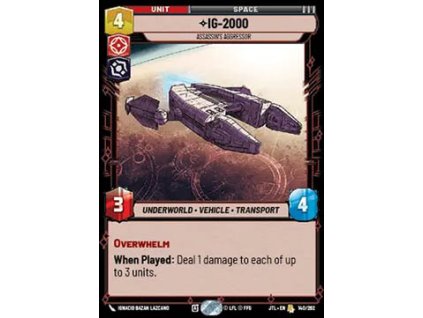 IG-2000, Assassin's Aggressor 140/202 - Jump to Lightspeed
