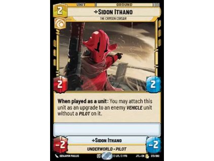 Sidon Ithano, The Crimson Corsair 213/202 - Jump to Lightspeed