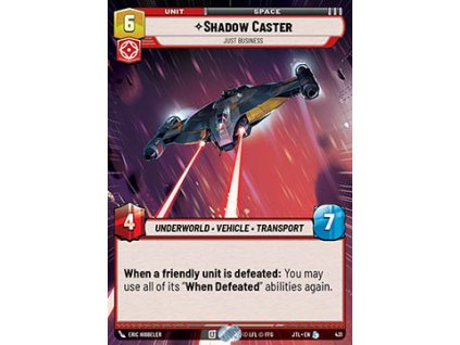 Shadow Caster, Just Business 431 - Jump to Lightspeed: Extras