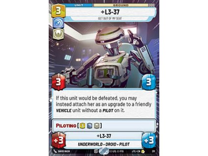 L3-37, Get Out Of My Seat 311 - Jump to Lightspeed: Extras