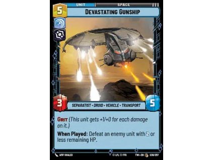 Devastating Gunship 036/257 - Twilight of the Republic