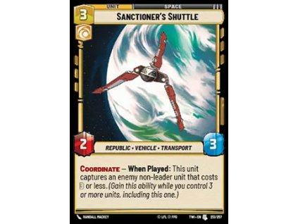 Sanctioner's Shuttle 213/257 - Twilight of the Republic