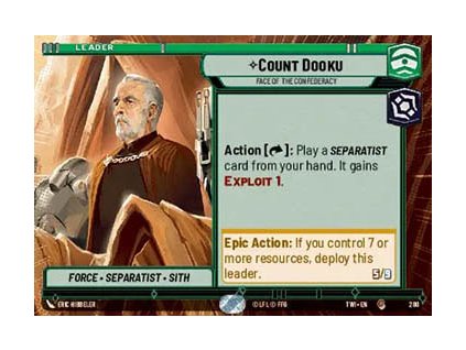 Count Dooku, Face of the Confederacy 280 - Twilight of the Republic: Extras