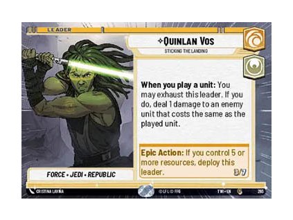 Quinlan Vos, Sticking the Landing 293 - Twilight of the Republic: Extras