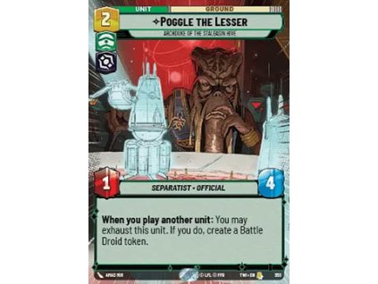 Poggle the Lesser 353 - Twilight of the Republic: Extras
