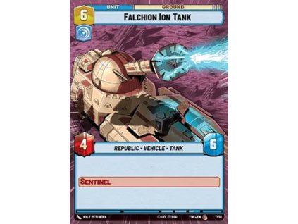 Falchion Ion Tank 338 - Twilight of the Republic: Extras