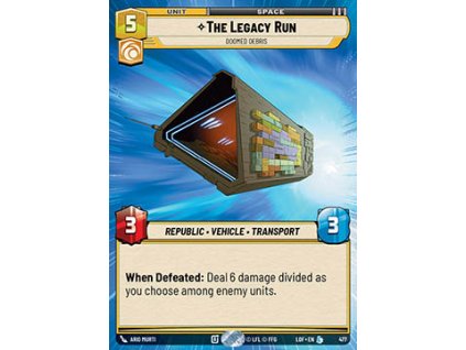 The Legacy Run 477/953 - Legends of the Force: Extras