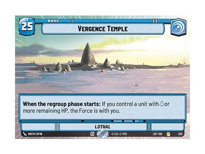 Vergence Temple 283 -Legends of the Force: Extras