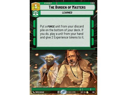 The Burden of Masters 389 - Legends of the Force: Extras