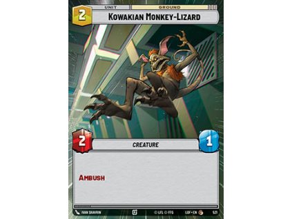 Kowakian Monkey-Lizard 521 - Legends of the Force: Extras