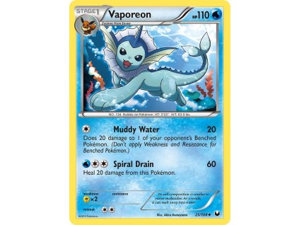 Vaporeon 025/108 - Dark Explorer