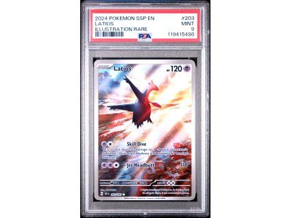 Latios 203/191 - Surging Sparks PSA 9