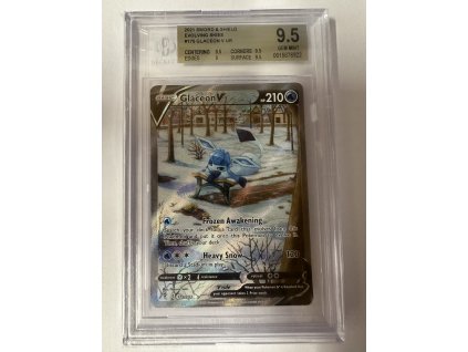 Glaceon V 175/203 - Evolving Skies Beckett 9.5