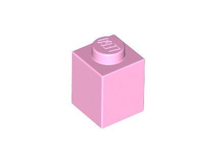 LEGO kostička 1 x 1 růžová 3005