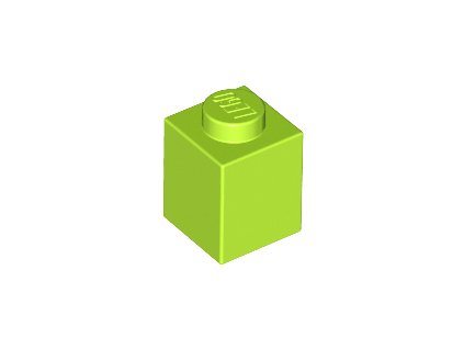 LEGO kostička 1 x 1 limetková 3005