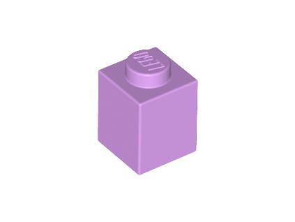 LEGO kostička 1 x 1 levandulová 3005