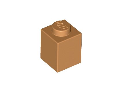 LEGO kostička 1 x 1 Medium Nugat 3005