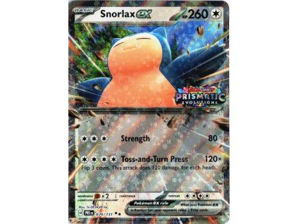 Snorlax ex 076/131 - Prismatic Evolutions Stamped