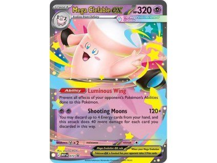 Mega Clefable ex MEP072 - Mega Evolution Black Star Promos