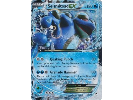 Seismitoad EX - 020/111 - Furious Fists