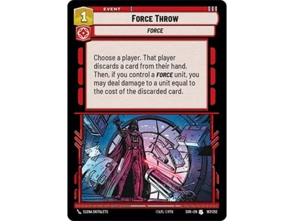 card SWH 01 167 Force Throw dc5ebf0218