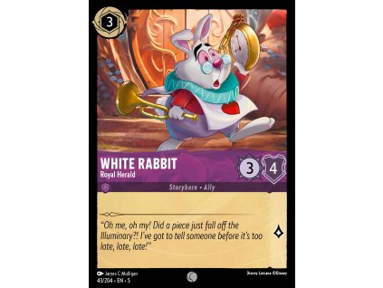 C043white rabbit 43