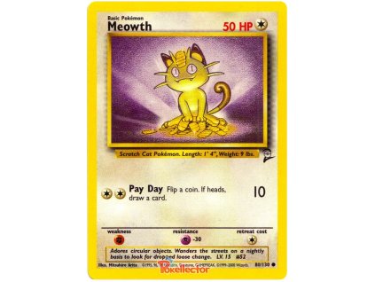 Meowth 080/130 - Base Set 2