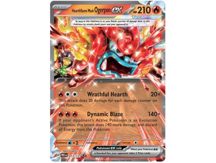 Hearthflame Mask Ogerpon ex 017/131 - Prismatic Evolutions