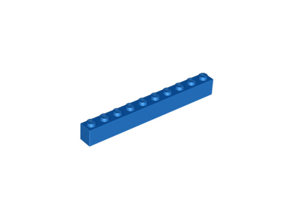 LEGO kostička 1 x 10 modrá 6111