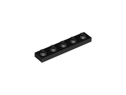 LEGO destička 1 x 5 černá 78329