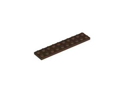 LEGO kostička 2 x 10 černá 3832