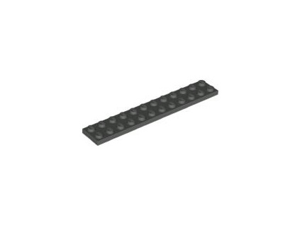 LEGO kostička 2 x 12 černá 2445