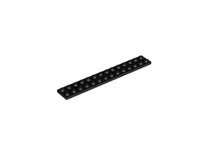 LEGO kostička 2 x 14 černá 91988