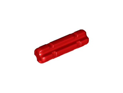 LEGO Technic, Axle 2L Notched 32062 červená