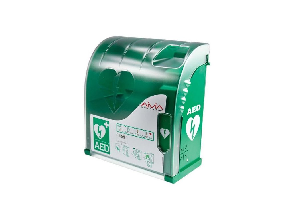 Nástěnný box AIVIA 100 s alarmem pro AED defibrilátor